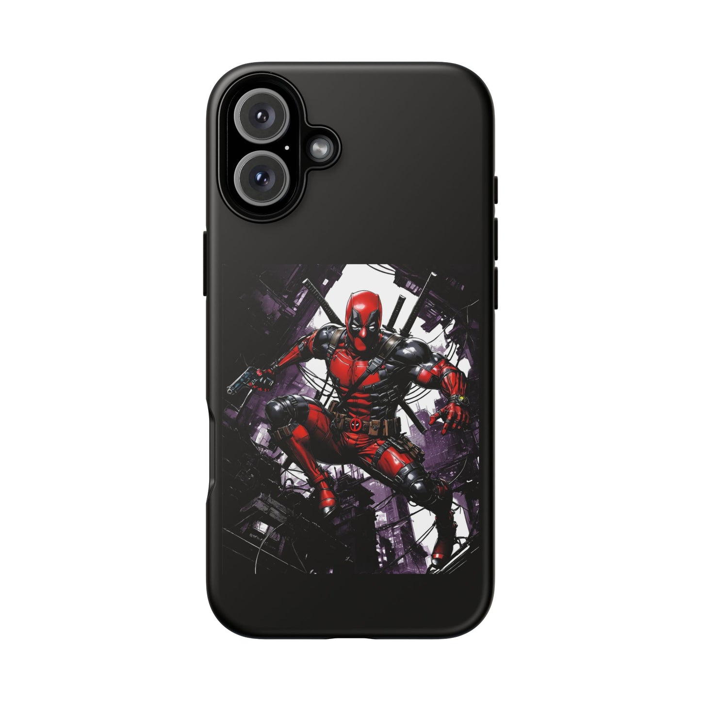 Deadpool Fan Art Tough Cases - Rugged Cell Phone Case, T-Shirt, Sweatshirt, Hoodie - Stylish Hero Accessories, Baller Matching Set, Marvel