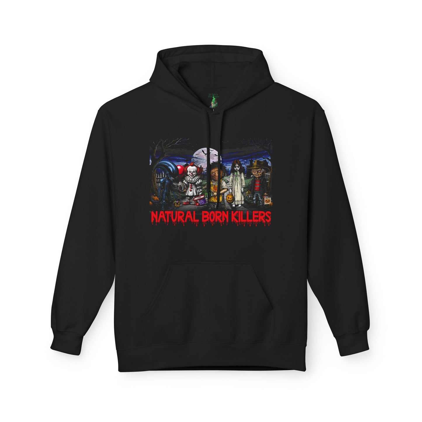Horror Movie Halloween Parody Hoodie, Freddie, Leatherface, Pennywise, Xenomorph, Scary Movie Nerd Shirt, Horror Film Fan Apparel, Halloween
