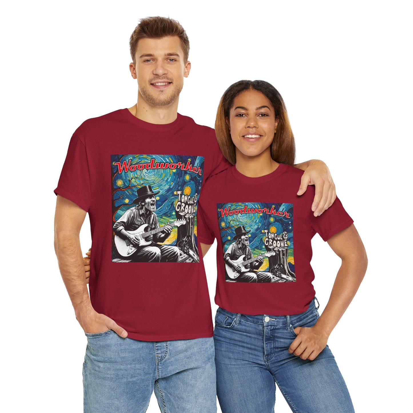 Woodworker Tongue & Groove Unisex Heavy Cotton Tee
