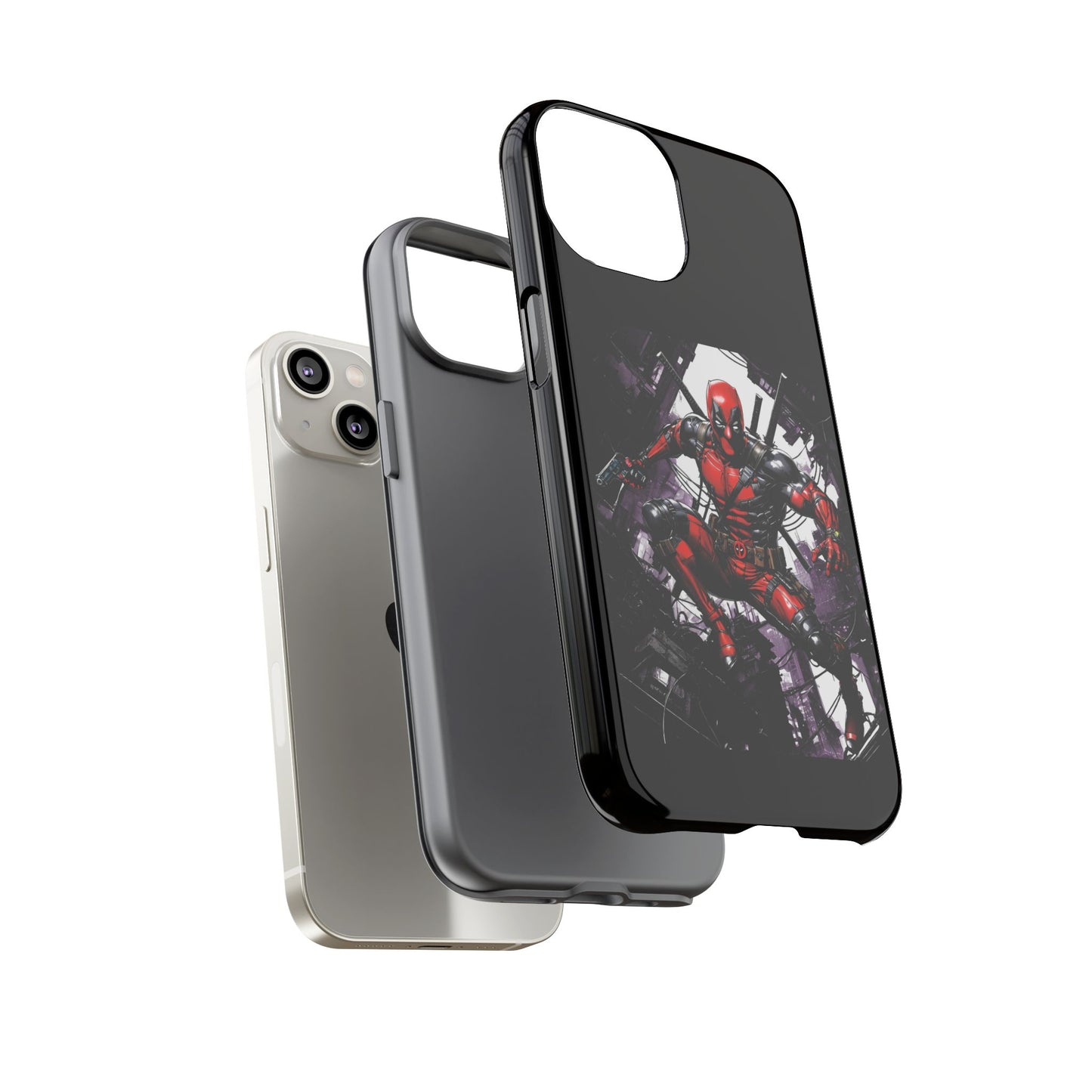 Deadpool Fan Art Tough Cases - Rugged Cell Phone Case, T-Shirt, Sweatshirt, Hoodie - Stylish Hero Accessories, Baller Matching Set, Marvel