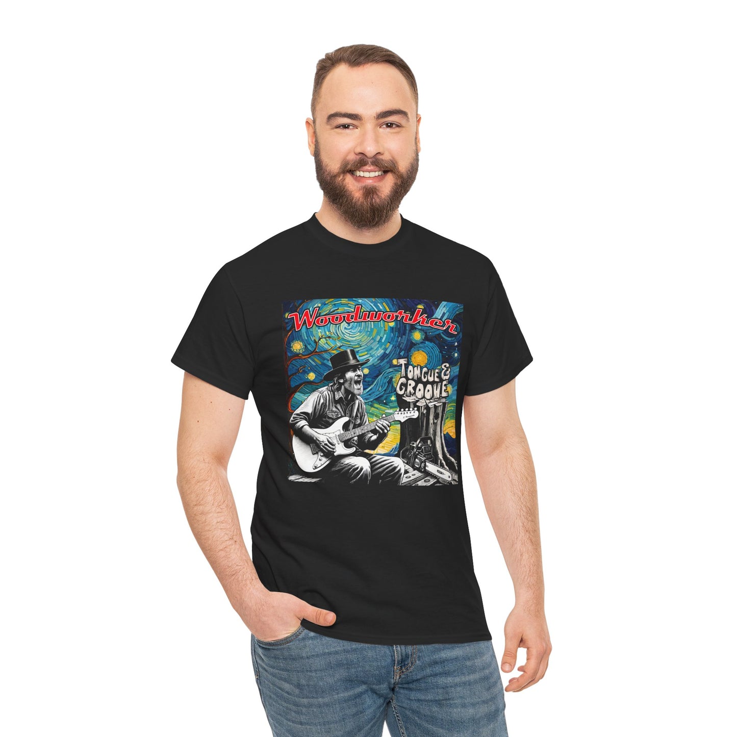 Woodworker Tongue & Groove Unisex Heavy Cotton Tee