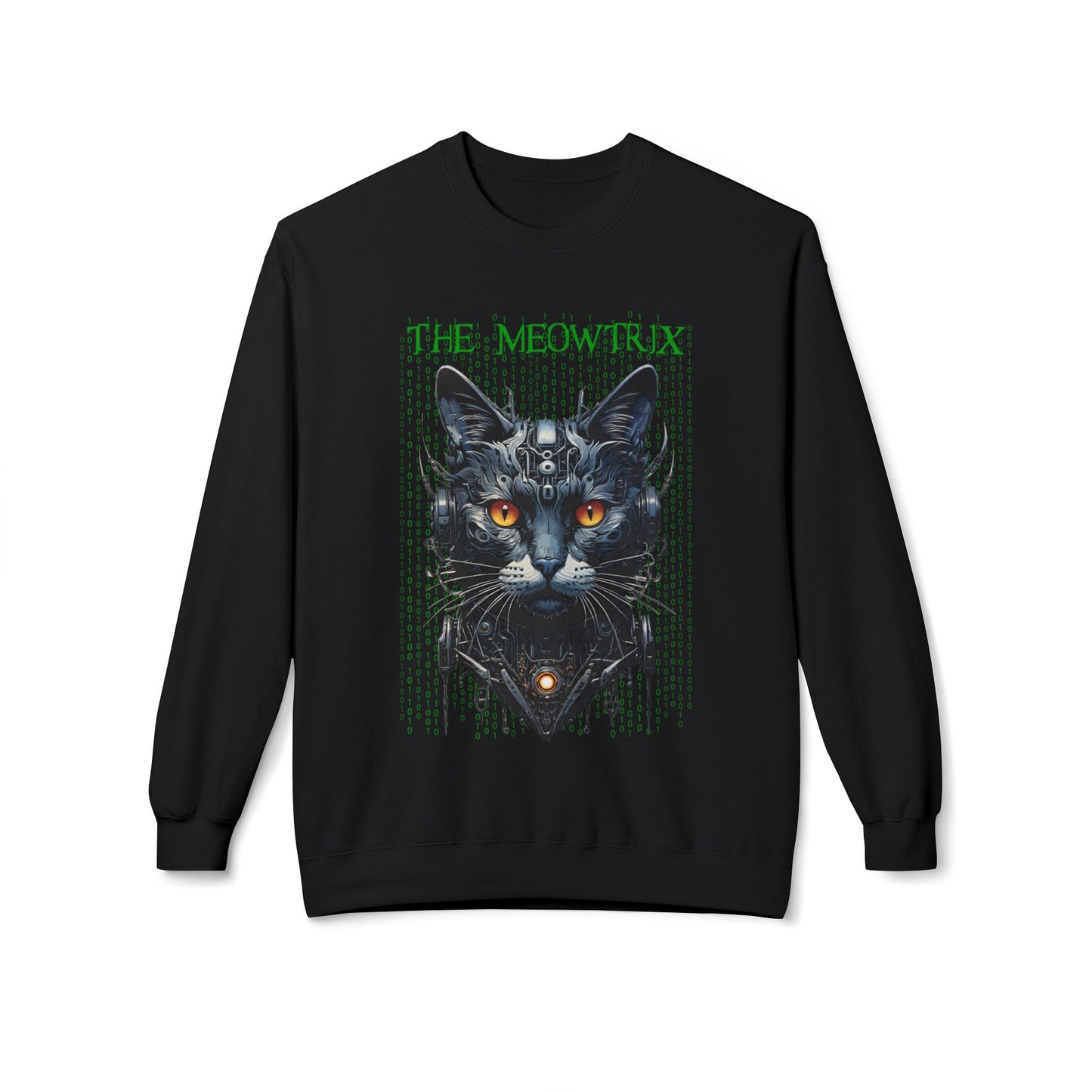 Matrix Cat Parody Sweatshirt, Funny Meowtrix Design, Cat Lover Gift, Movie Parody Shirt, Cool Neo Cat Apparel
