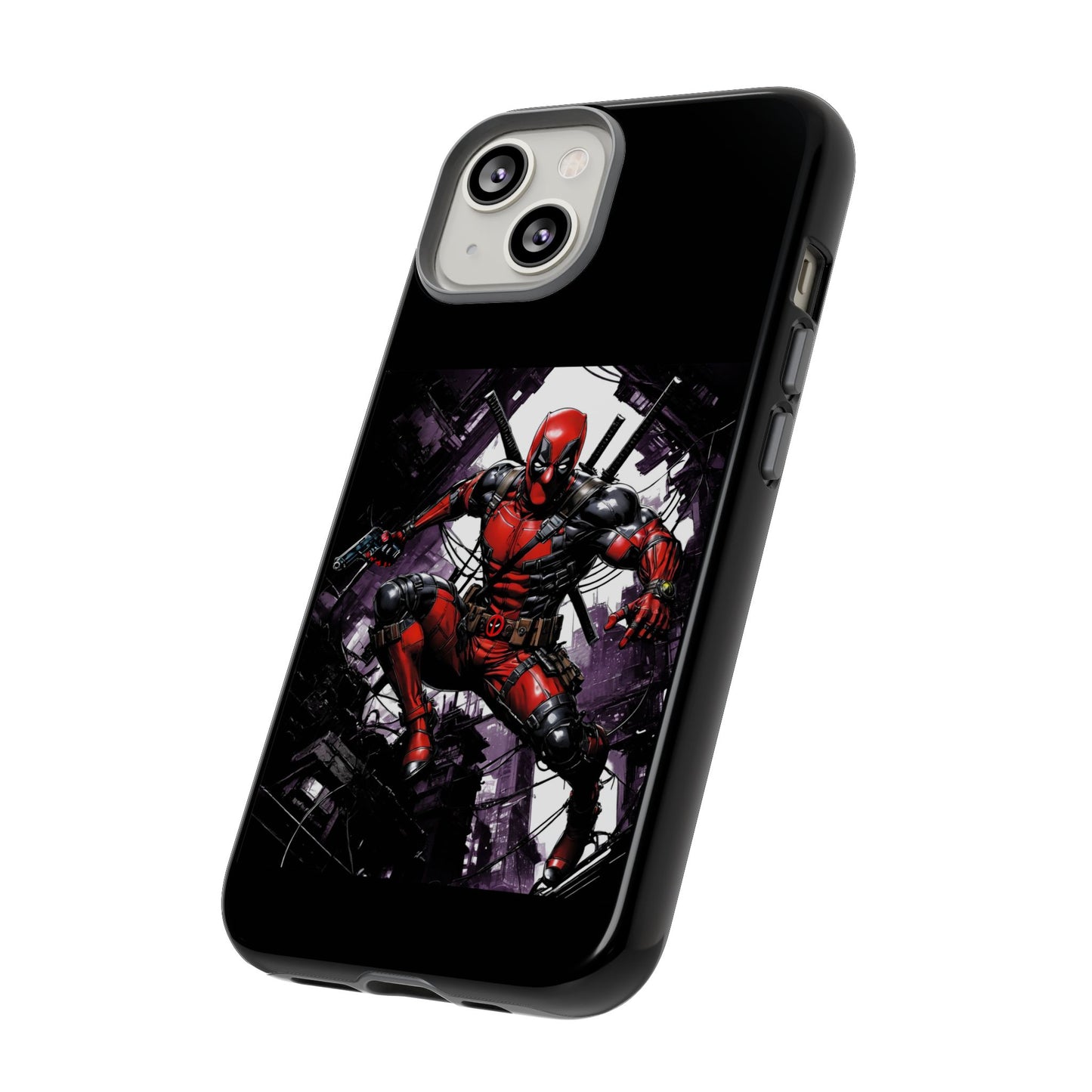 Deadpool Fan Art Tough Cases - Rugged Cell Phone Case, T-Shirt, Sweatshirt, Hoodie - Stylish Hero Accessories, Baller Matching Set, Marvel
