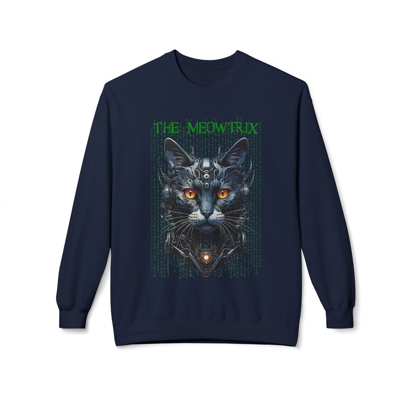Matrix Cat Parody Sweatshirt, Funny Meowtrix Design, Cat Lover Gift, Movie Parody Shirt, Cool Neo Cat Apparel