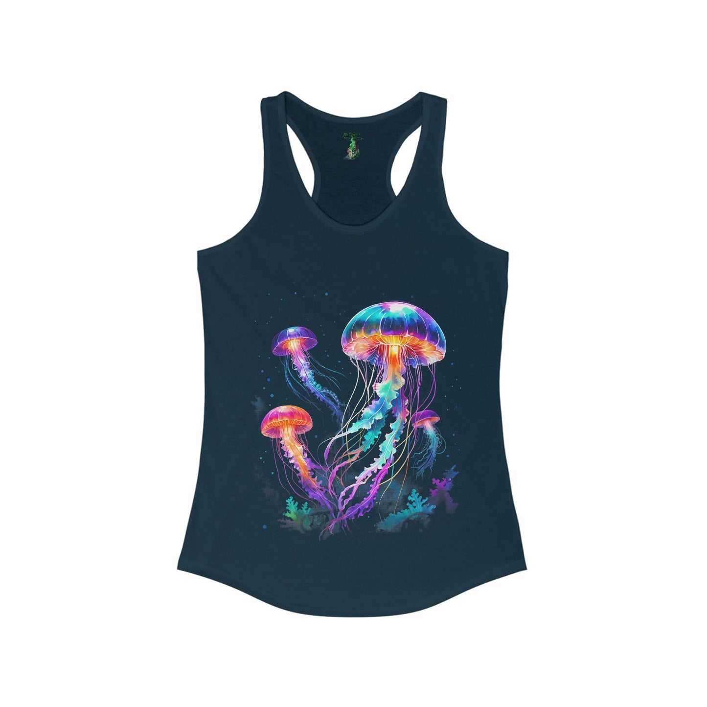 Colorful Jellyfish Women's Racerback Tank - Salt Life Tee - Sporty Summer Tank