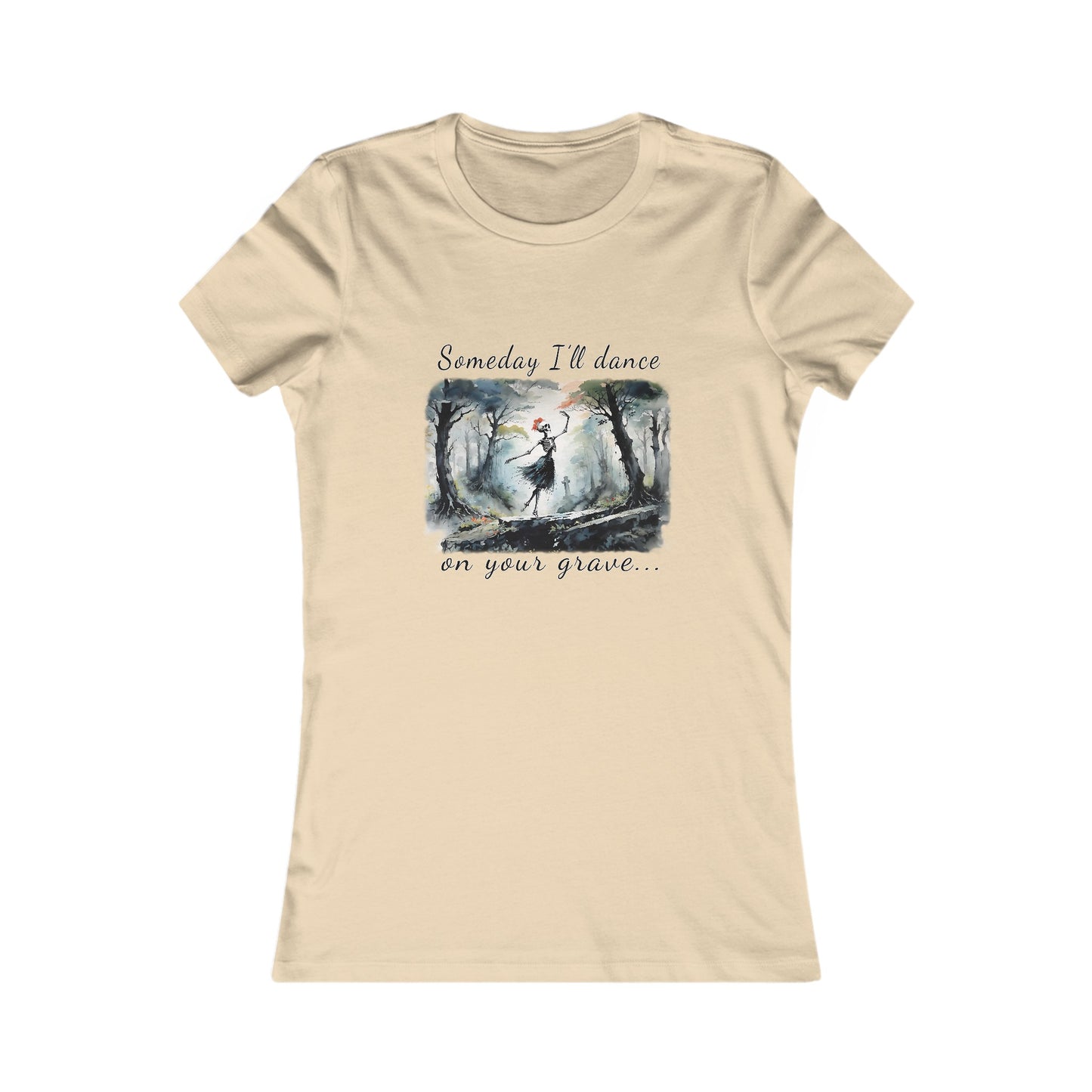 This Haunting Skeleton Shirt is perfect for ladies who love things that are spooky, romantic, and haunting. This Bella Canvas cotton t-shirt design is chillingly beautiful. Available in ladies soft cotton soft cream Bella Canvas t-shirts.