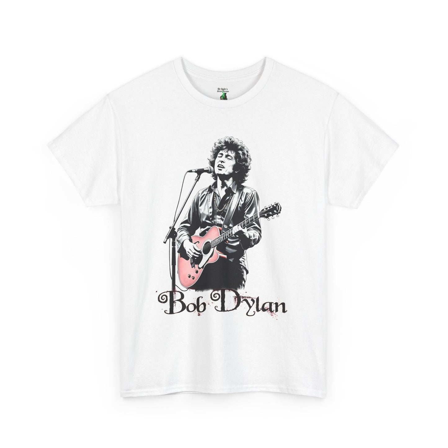 Bob Dylan Unisex Heavy Cotton Tee, Vintage Band Shirt, Music Lover Gift, Concert Apparel, Retro Graphic Tee