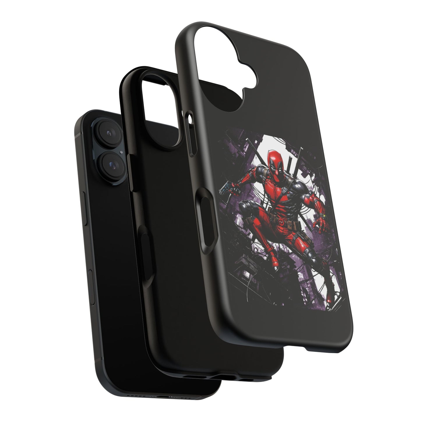 Deadpool Fan Art Tough Cases - Rugged Cell Phone Case, T-Shirt, Sweatshirt, Hoodie - Stylish Hero Accessories, Baller Matching Set, Marvel