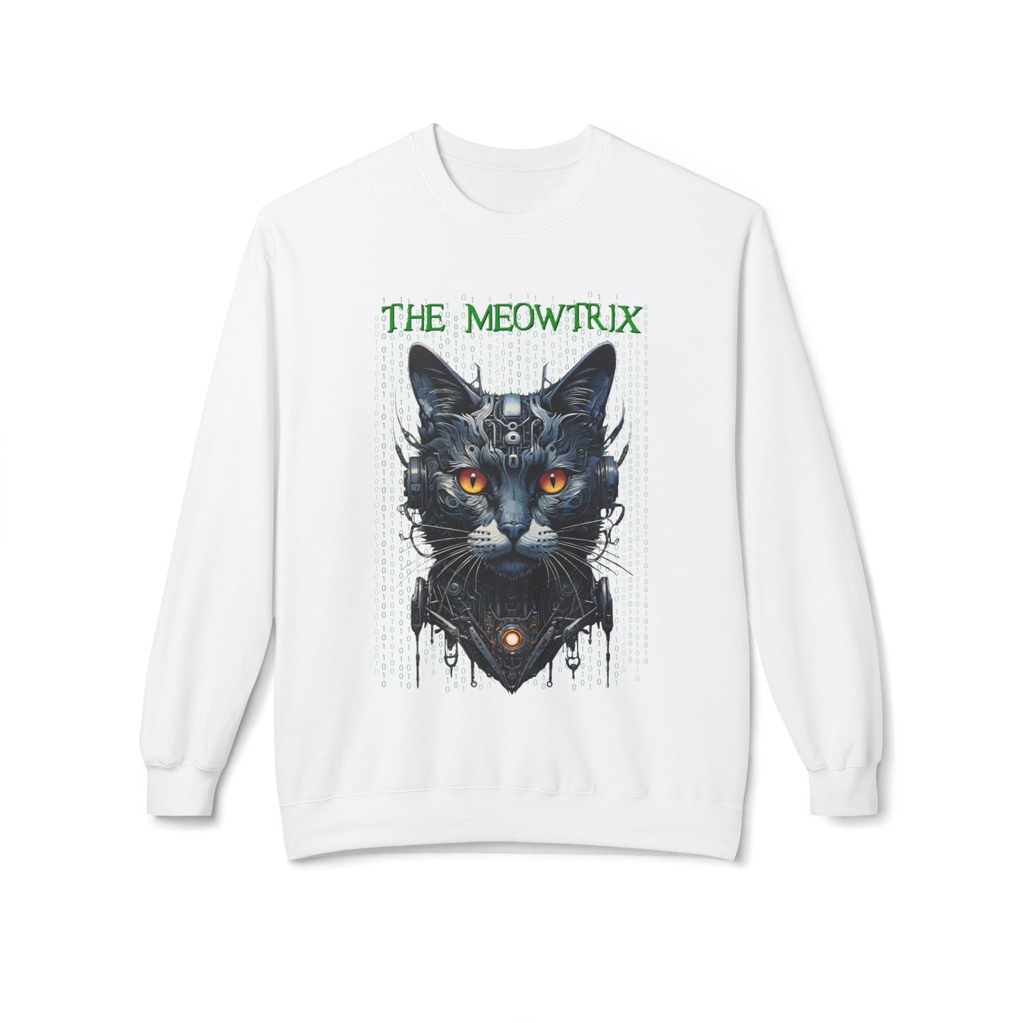 Matrix Cat Parody Sweatshirt, Funny Meowtrix Design, Cat Lover Gift, Movie Parody Shirt, Cool Neo Cat Apparel