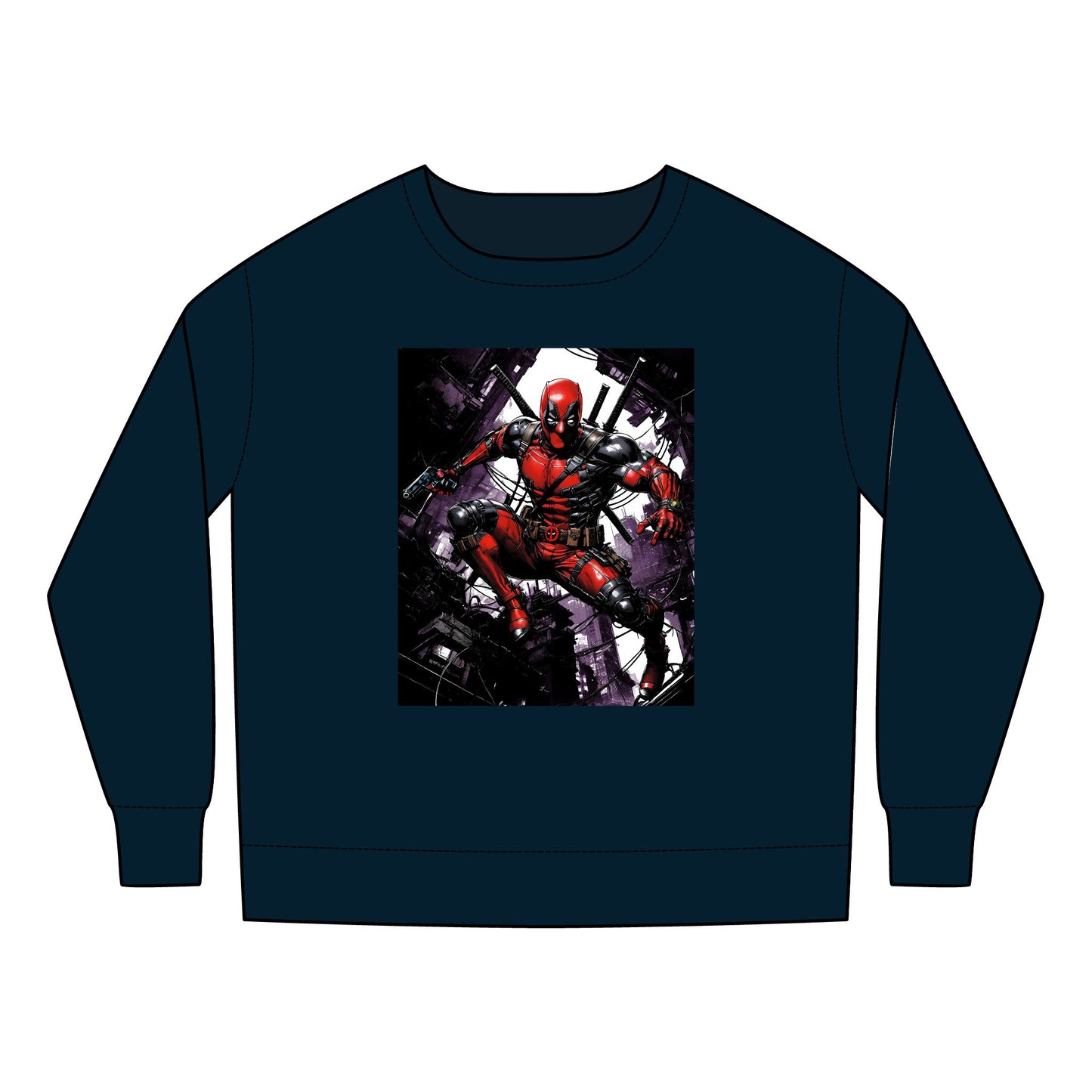 Deadpool Fan Art Toddler Sweatshirt, Comic Collector Gift, Marvel Kids Clothing, Unisex Fleece Pullover, Comicon Outfit