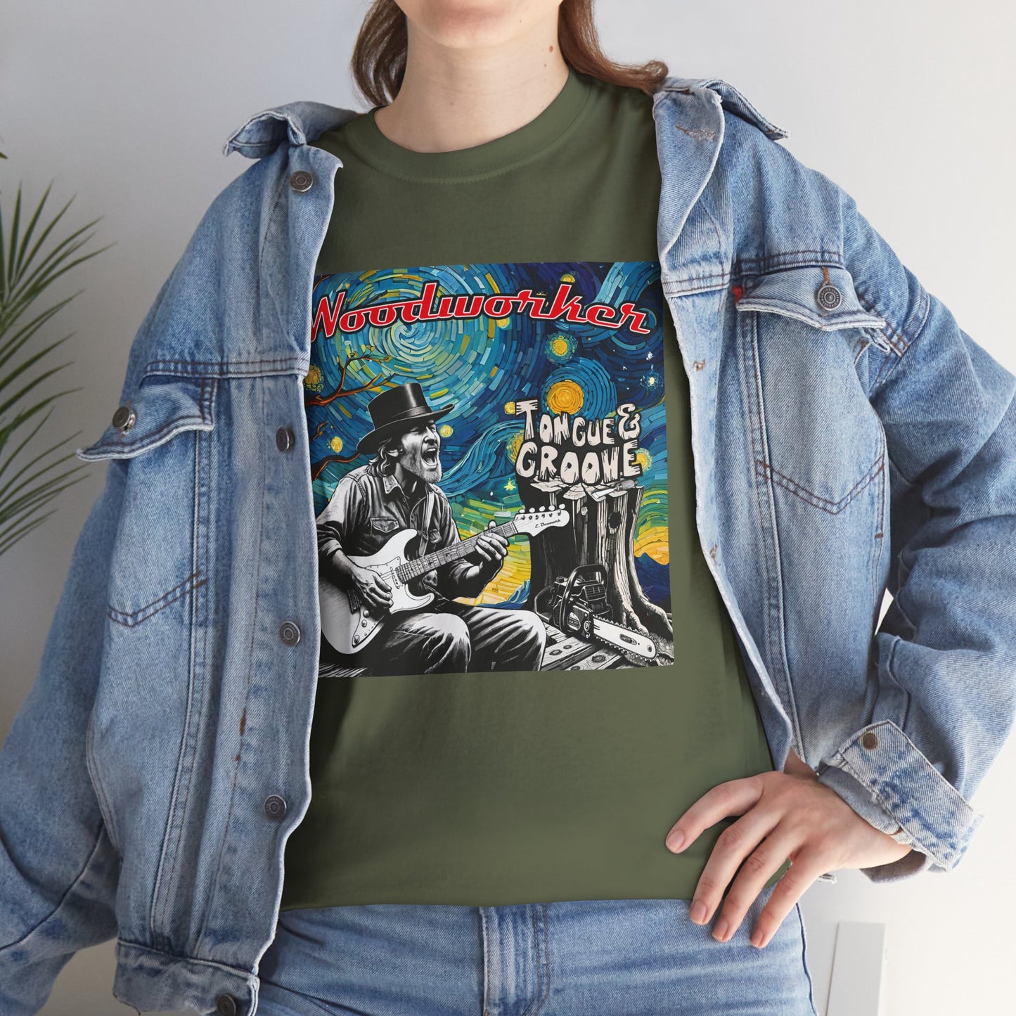 Woodworker Tongue & Groove Unisex Heavy Cotton Tee