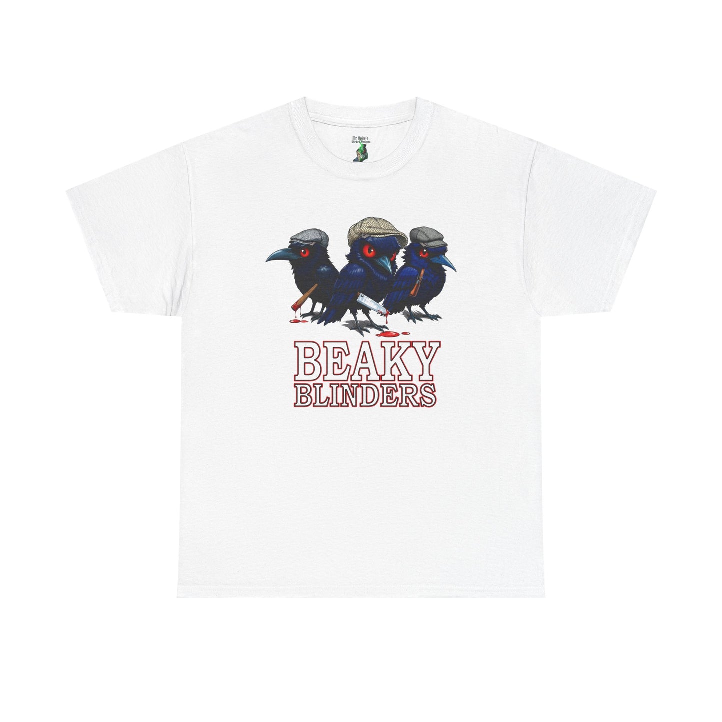 Beaky Blinders Unisex Tee, Peaky Blinders Parody Shirt, Gangster Fan Gift, Murder of Crows T-shirt, Tommy Shelby Tee, Razor Blades Tee