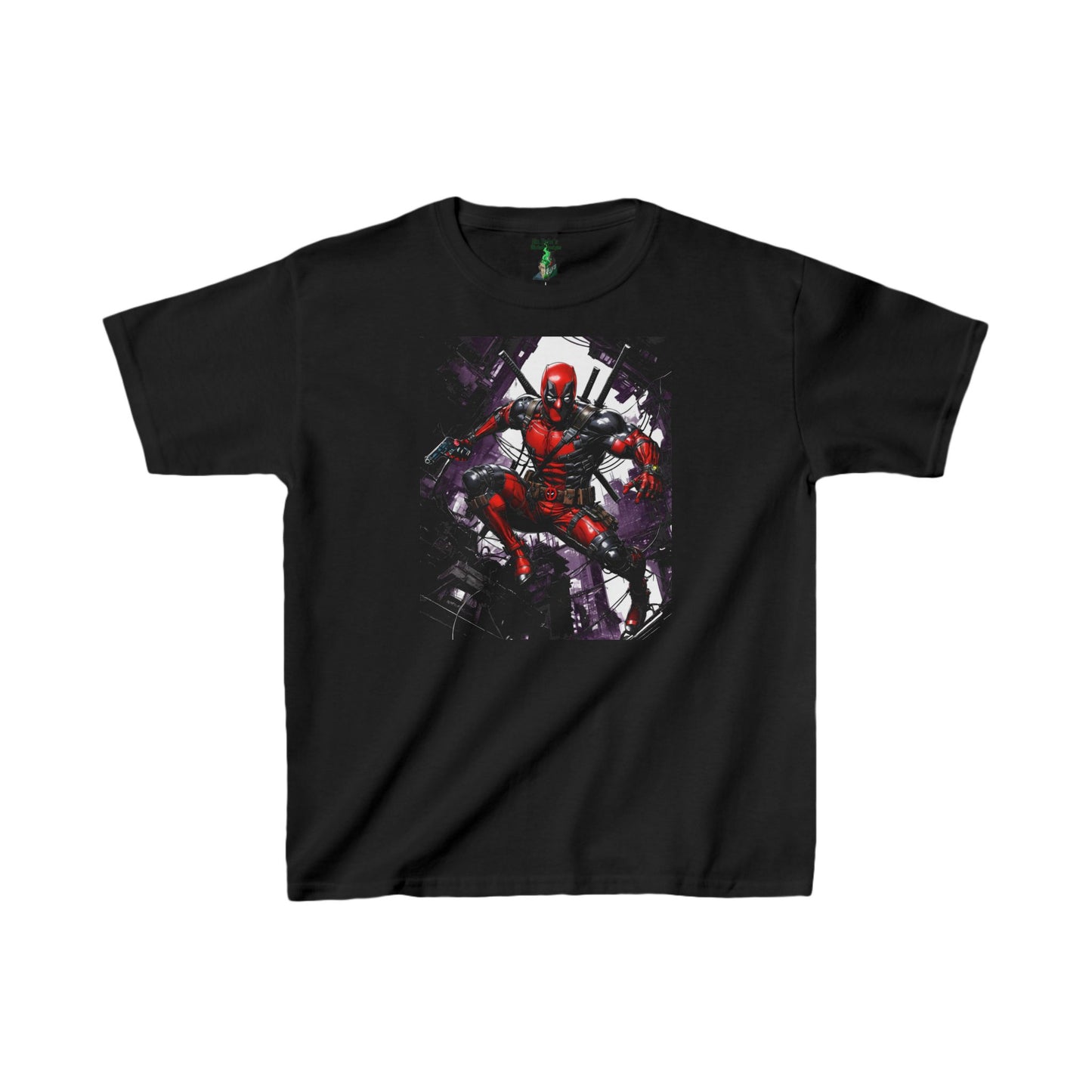 Deadpool Fan Art Kids Tee, Marvel Gift, Comic Con Shirt, Vintage Cotton T-shirt