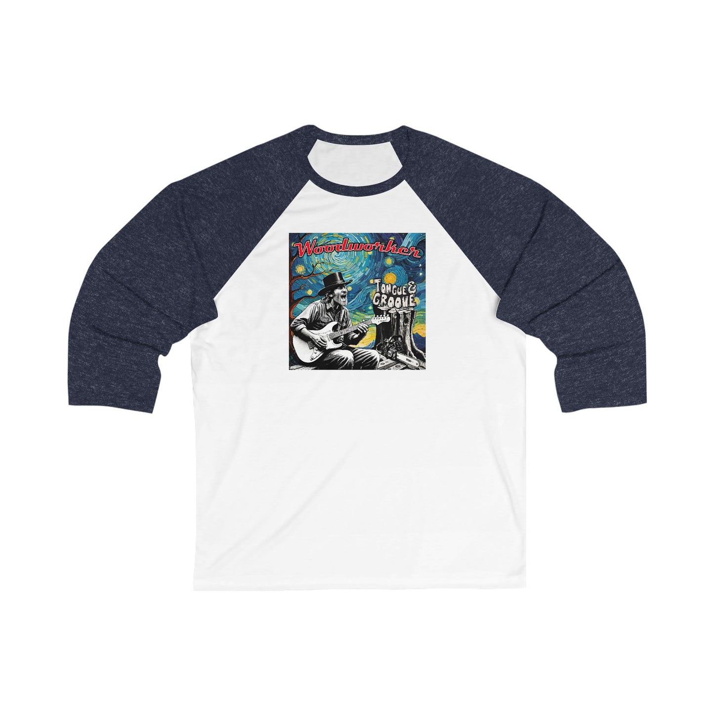 Vintage Music-Themed Unisex 3/4 Sleeve Baseball Tee - Perfect Gift for Music Lovers