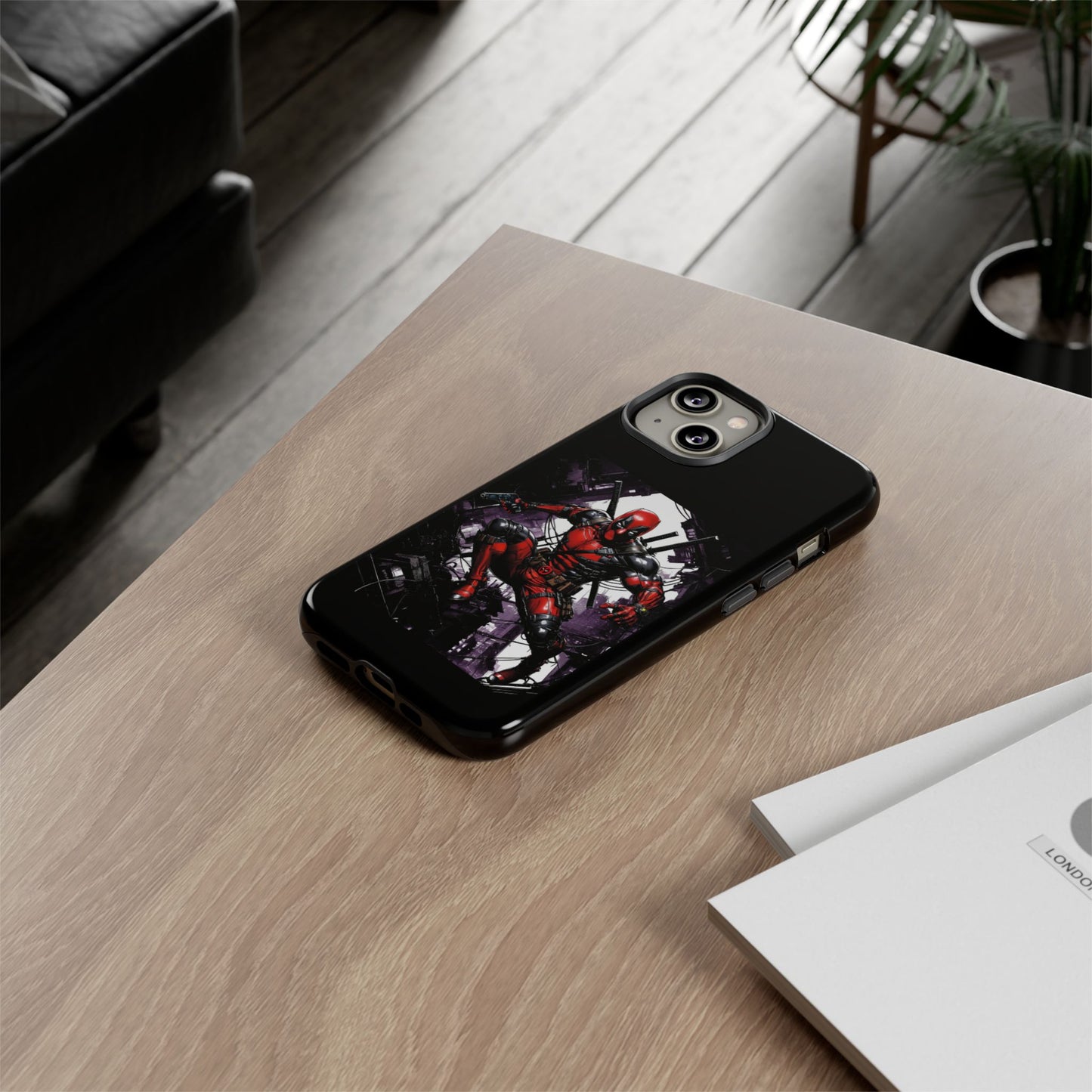 Deadpool Fan Art Tough Cases - Rugged Cell Phone Case, T-Shirt, Sweatshirt, Hoodie - Stylish Hero Accessories, Baller Matching Set, Marvel