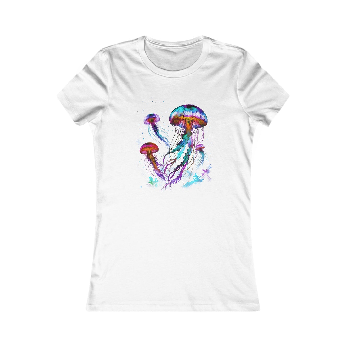 Vibrant Jellyfish Women's Tee - Ocean-Inspired Casual Shirt - Salt Life Tee