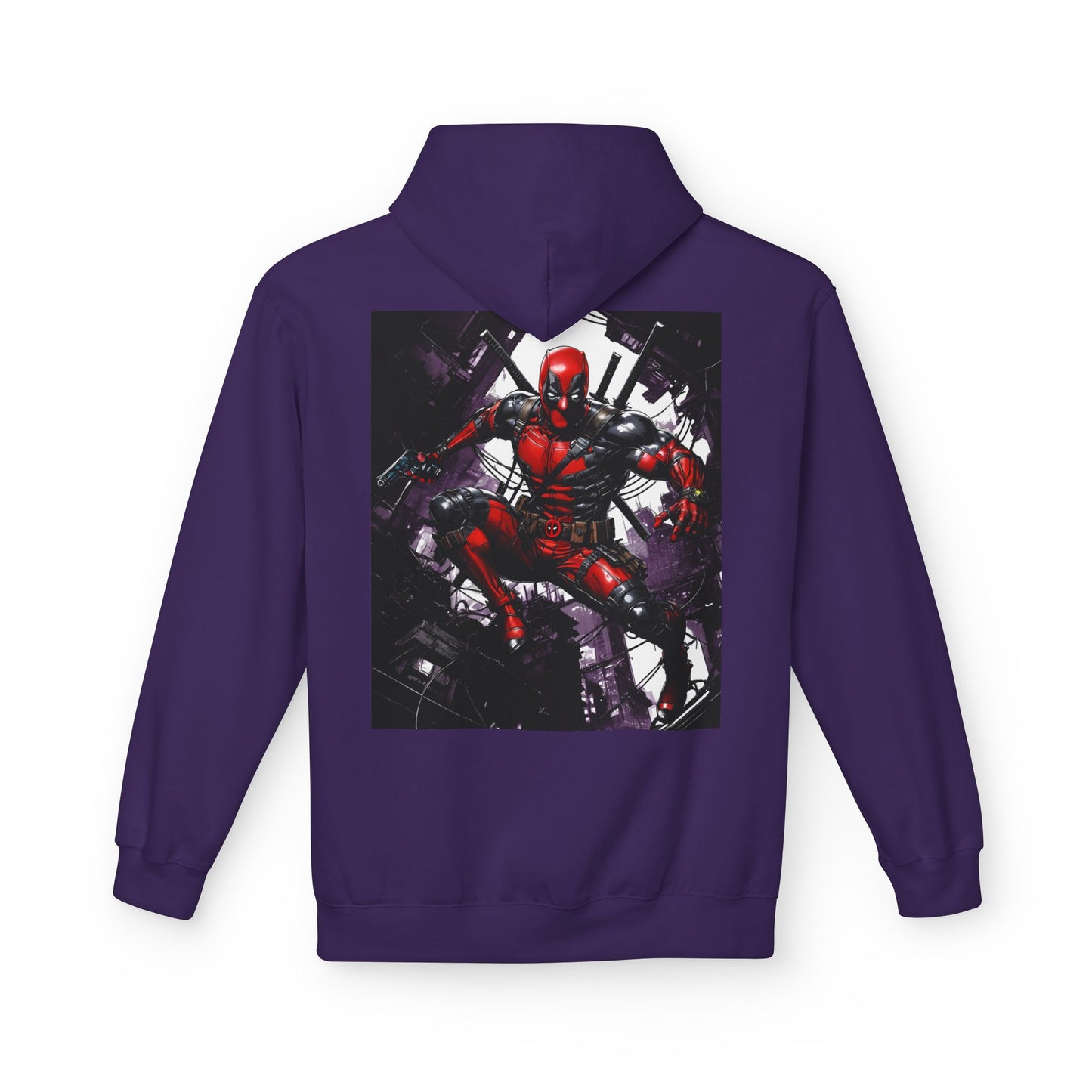 Deadpool Fan Art Hoodie, Comic Collector Gift, Vintage Style Hooded Sweatshirt, Comicon Apparel, Marvel Fan Apparel