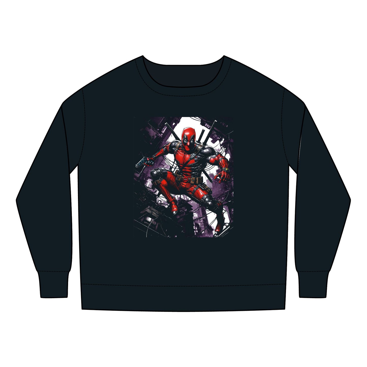 Deadpool Fan Art Toddler Sweatshirt, Comic Collector Gift, Marvel Kids Clothing, Unisex Fleece Pullover, Comicon Outfit