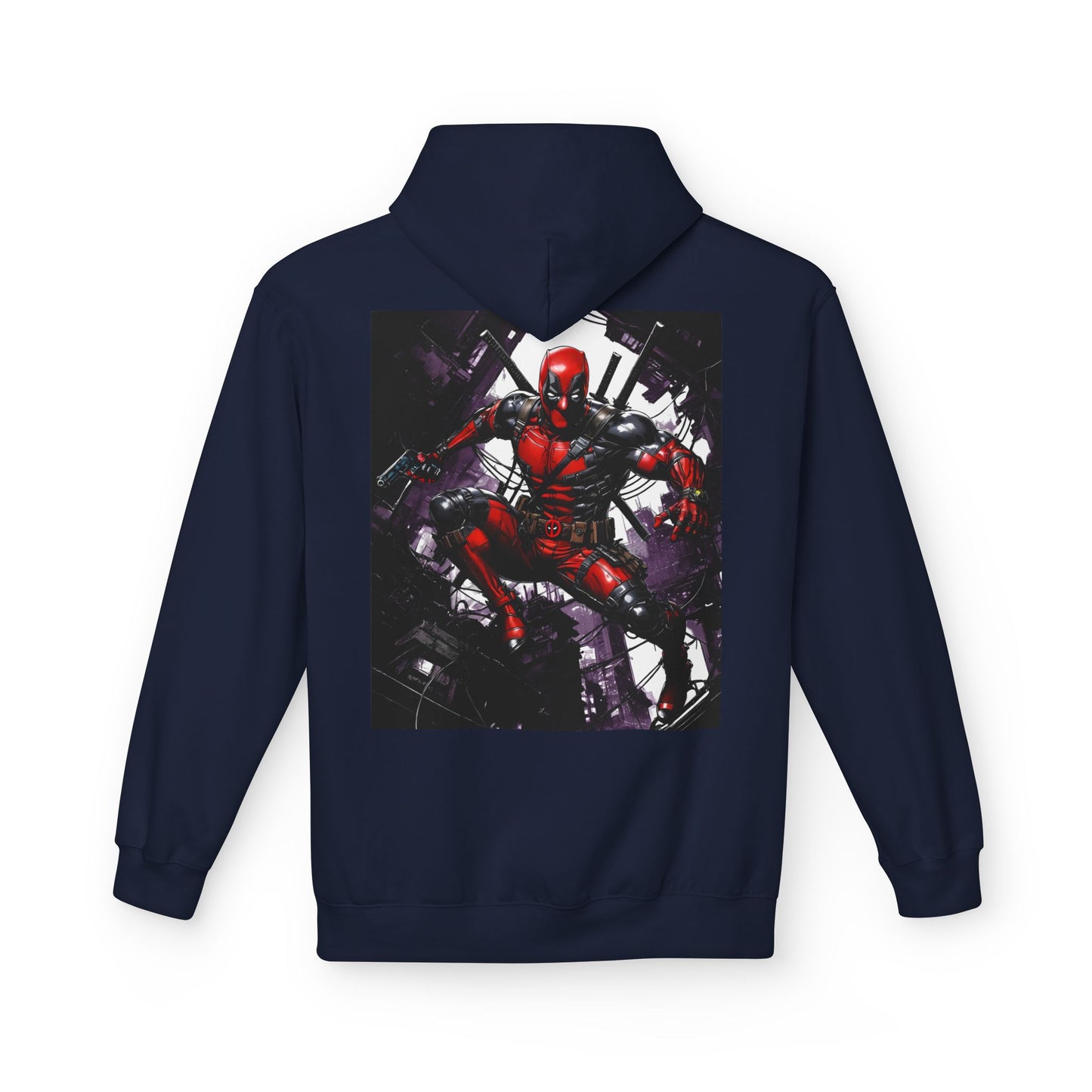 Deadpool Fan Art Hoodie, Comic Collector Gift, Vintage Style Hooded Sweatshirt, Comicon Apparel, Marvel Fan Apparel