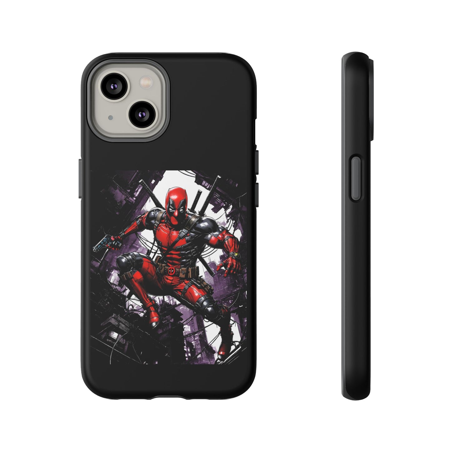 Deadpool Fan Art Tough Cases - Rugged Cell Phone Case, T-Shirt, Sweatshirt, Hoodie - Stylish Hero Accessories, Baller Matching Set, Marvel