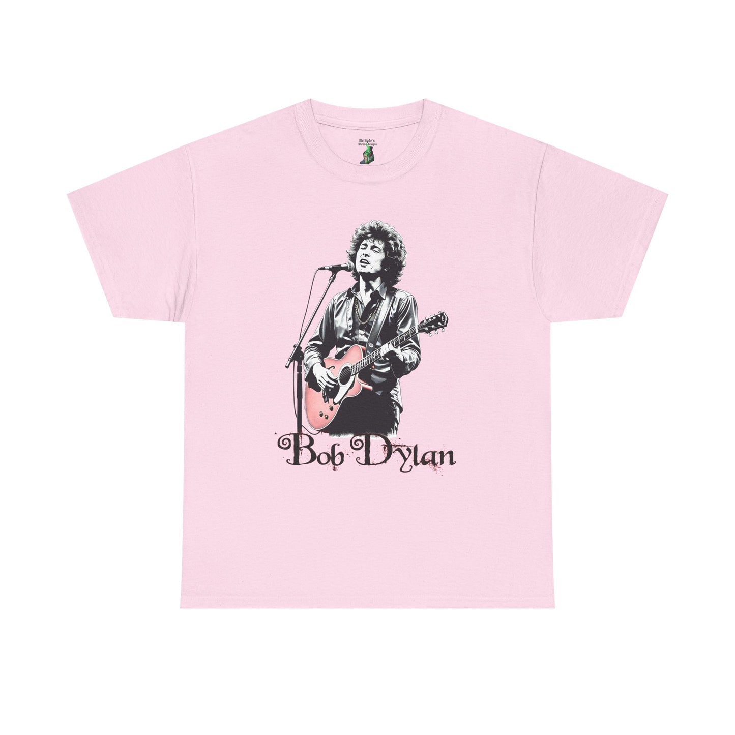 Bob Dylan Unisex Heavy Cotton Tee, Vintage Band Shirt, Music Lover Gift, Concert Apparel, Retro Graphic Tee