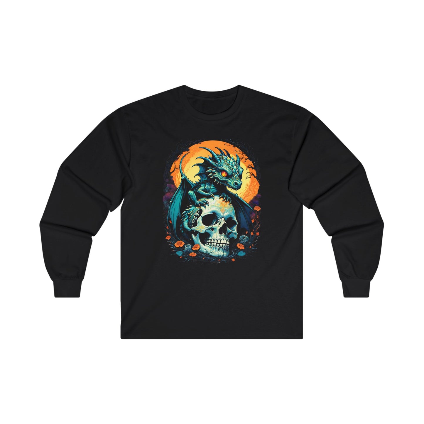When you see how light and colorful this Baby Dragon long sleeve t-shirt is. You are going to need this whimsical Baby Dragon t-shirt in your life. making for an incredibly soft light design.