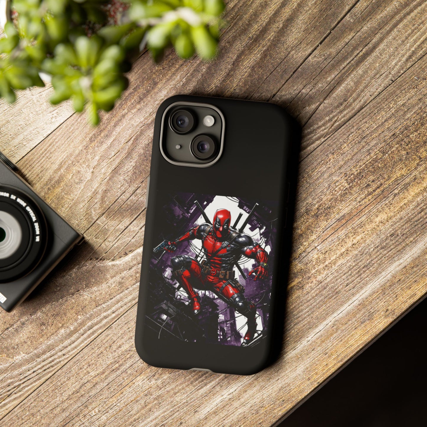 Deadpool Fan Art Tough Cases - Rugged Cell Phone Case, T-Shirt, Sweatshirt, Hoodie - Stylish Hero Accessories, Baller Matching Set, Marvel