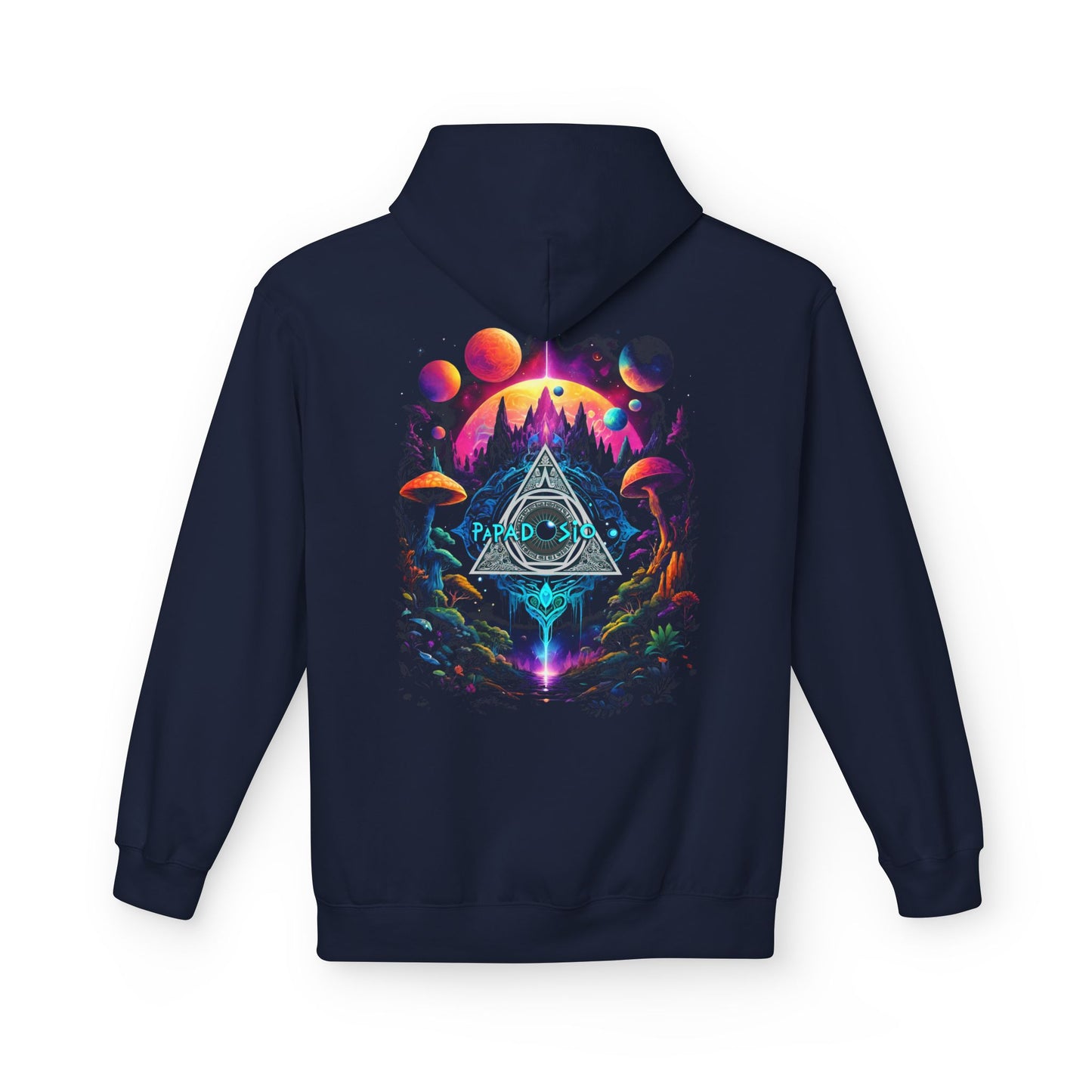 Papadosio Festival Hoodie, Music Festival Apparel, Psychedelic Unisex Hooded Sweatshirt, Neon Magic Mushroom Trippy Hoodie, Original