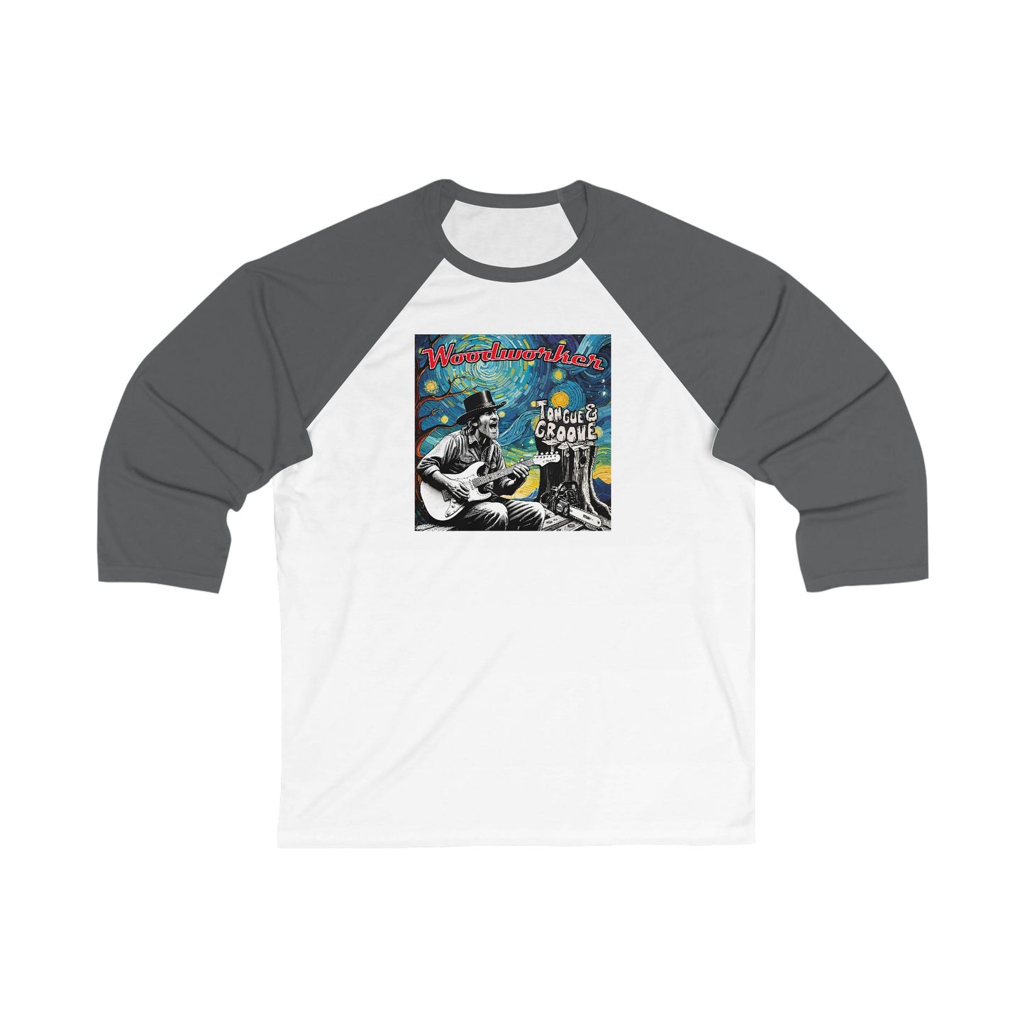 Vintage Music-Themed Unisex 3/4 Sleeve Baseball Tee - Perfect Gift for Music Lovers