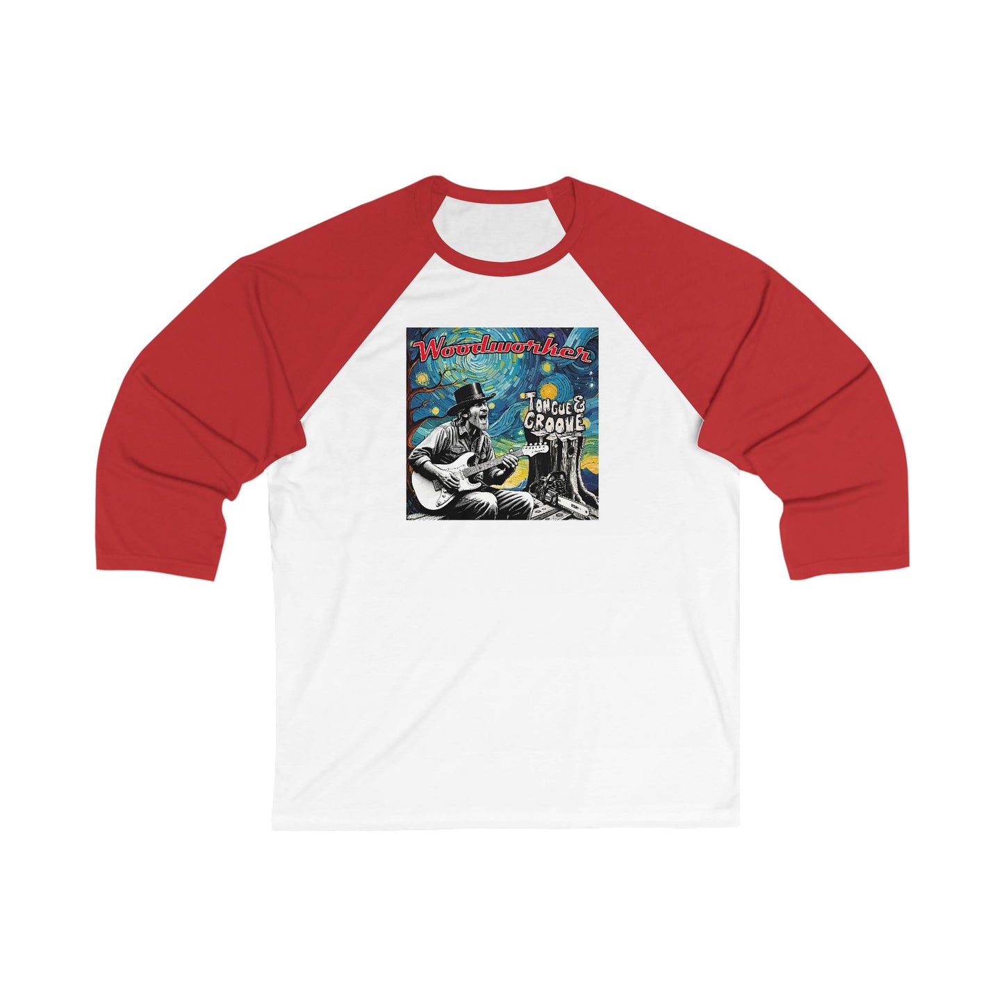 Vintage Music-Themed Unisex 3/4 Sleeve Baseball Tee - Perfect Gift for Music Lovers