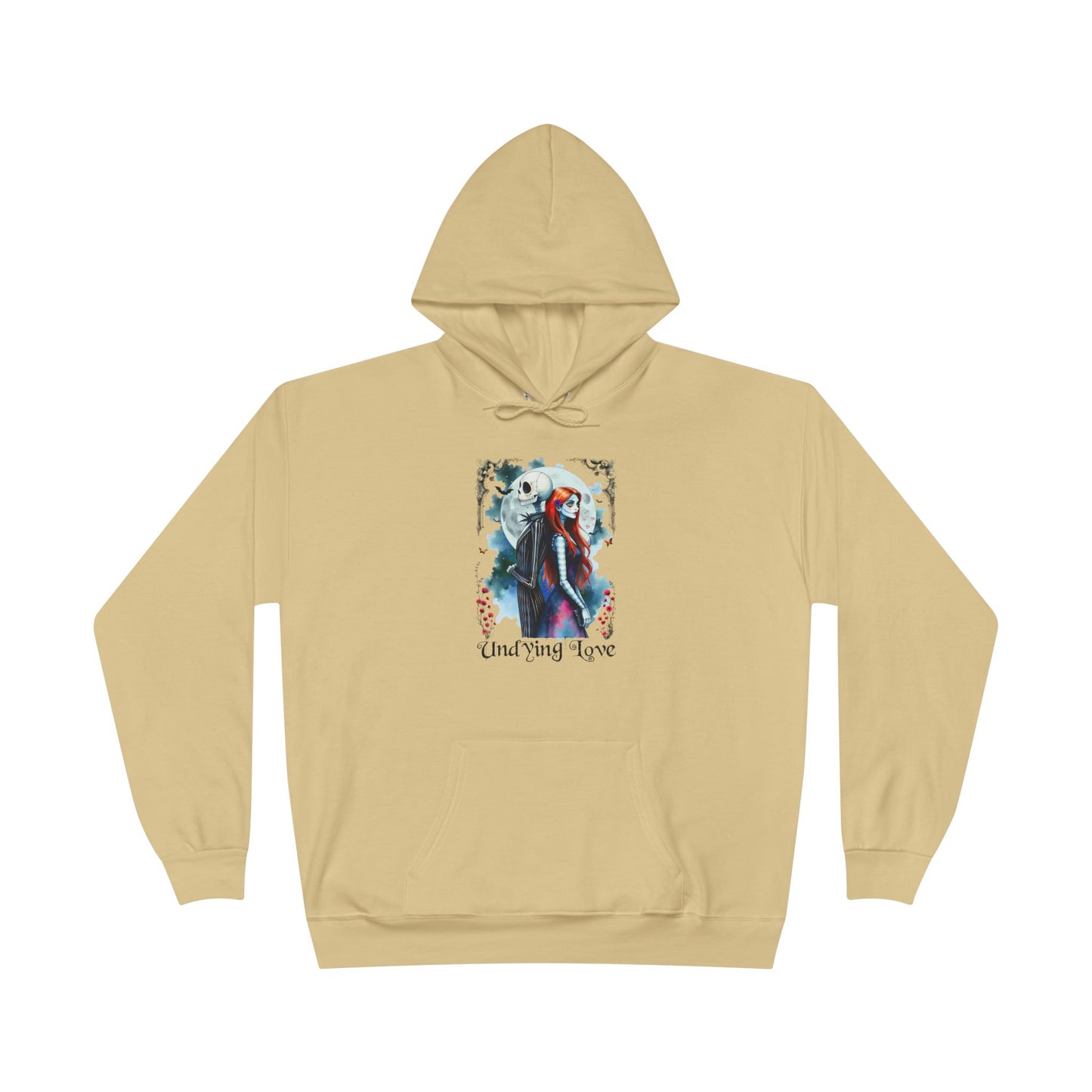 Jack and Sally Undying Love Unisex Pullover Hoodie Sweatshirt, Halloween Hoodie, Christmas Gift, Gothic Love Story, Gothic Romance