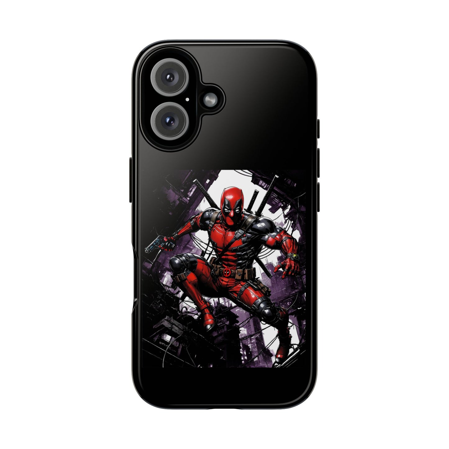Deadpool Fan Art Tough Cases - Rugged Cell Phone Case, T-Shirt, Sweatshirt, Hoodie - Stylish Hero Accessories, Baller Matching Set, Marvel