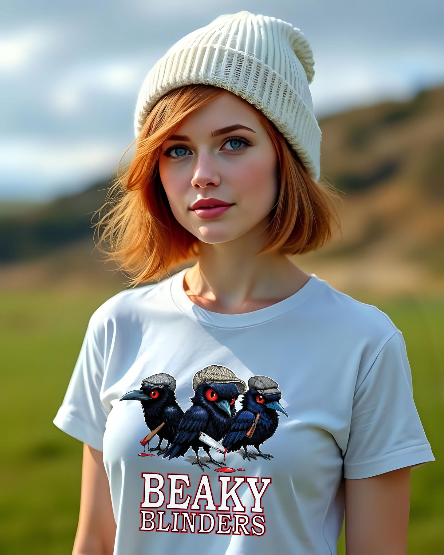 Beaky Blinders Unisex Tee, Peaky Blinders Parody Shirt, Gangster Fan Gift, Murder of Crows T-shirt, Tommy Shelby Tee, Razor Blades Tee