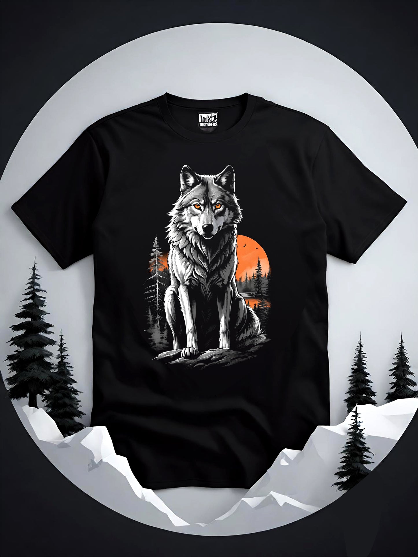 Wolf Graphic Tee | Nature Lover Gift, Cool Graphic Unisex Cotton Shirt