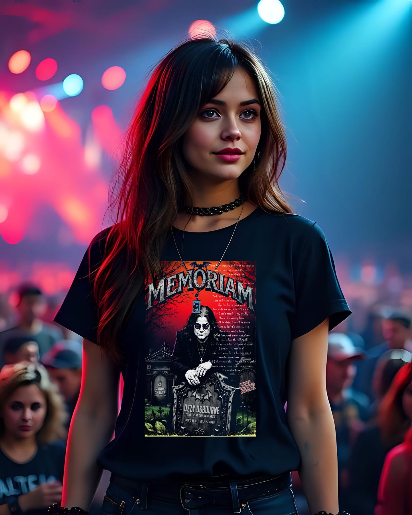 Ozzy Osbourne Memoriam T-shirt, Rock Band Tee, Metalhead Gift, Ozzy Tribute Shirt, Heavy Metal Clothing, Rock Legends
