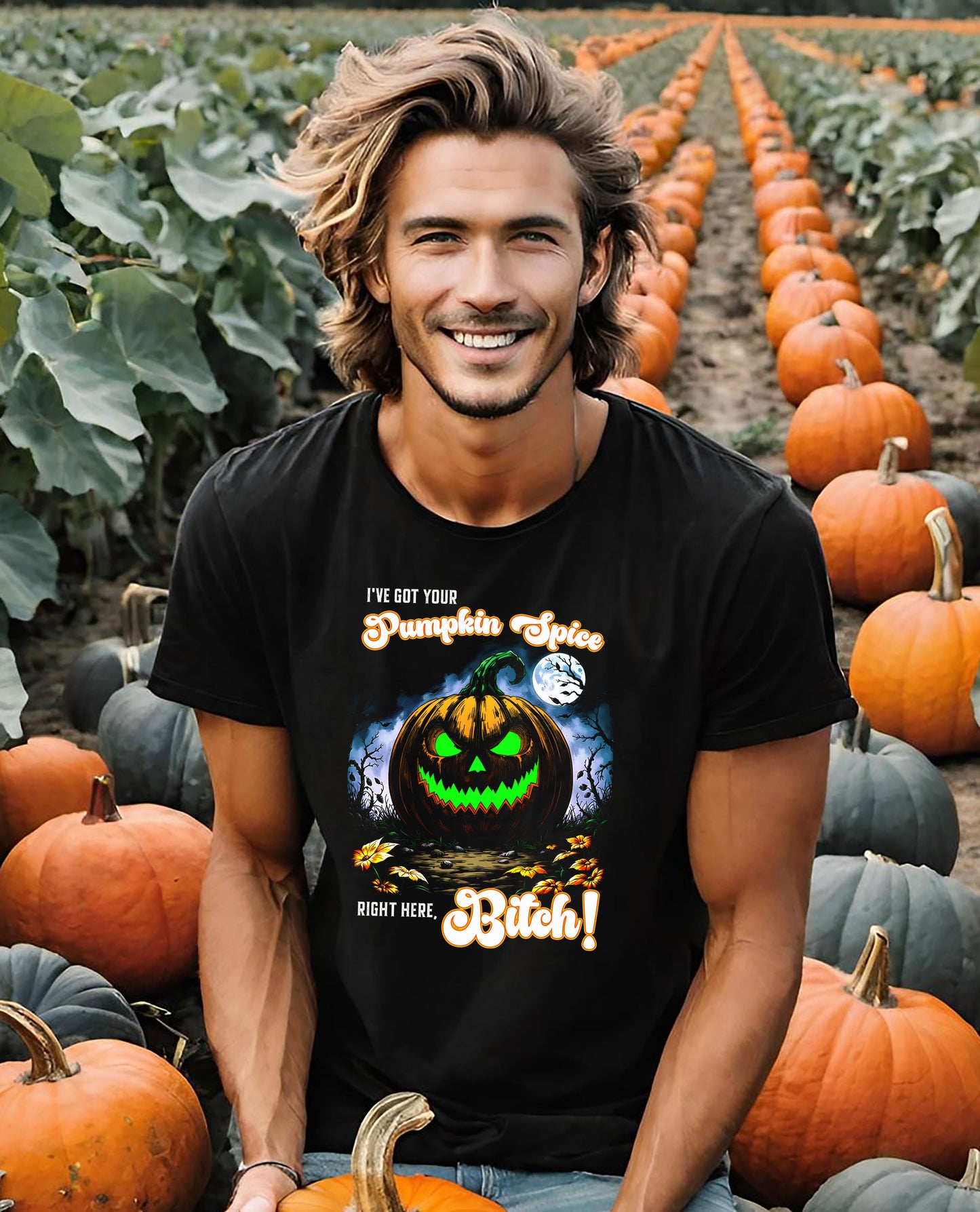 Spooky Pumpkin Spice Tee - Unisex Halloween Shirt, Fall Fashion, Outdoor Events, Trick or Treat, Halloween Party