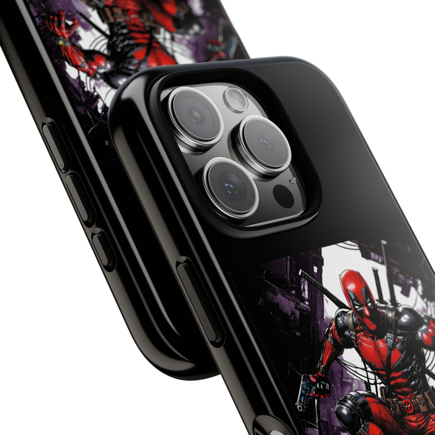 Deadpool Fan Art Tough Cases - Rugged Cell Phone Case, T-Shirt, Sweatshirt, Hoodie - Stylish Hero Accessories, Baller Matching Set, Marvel