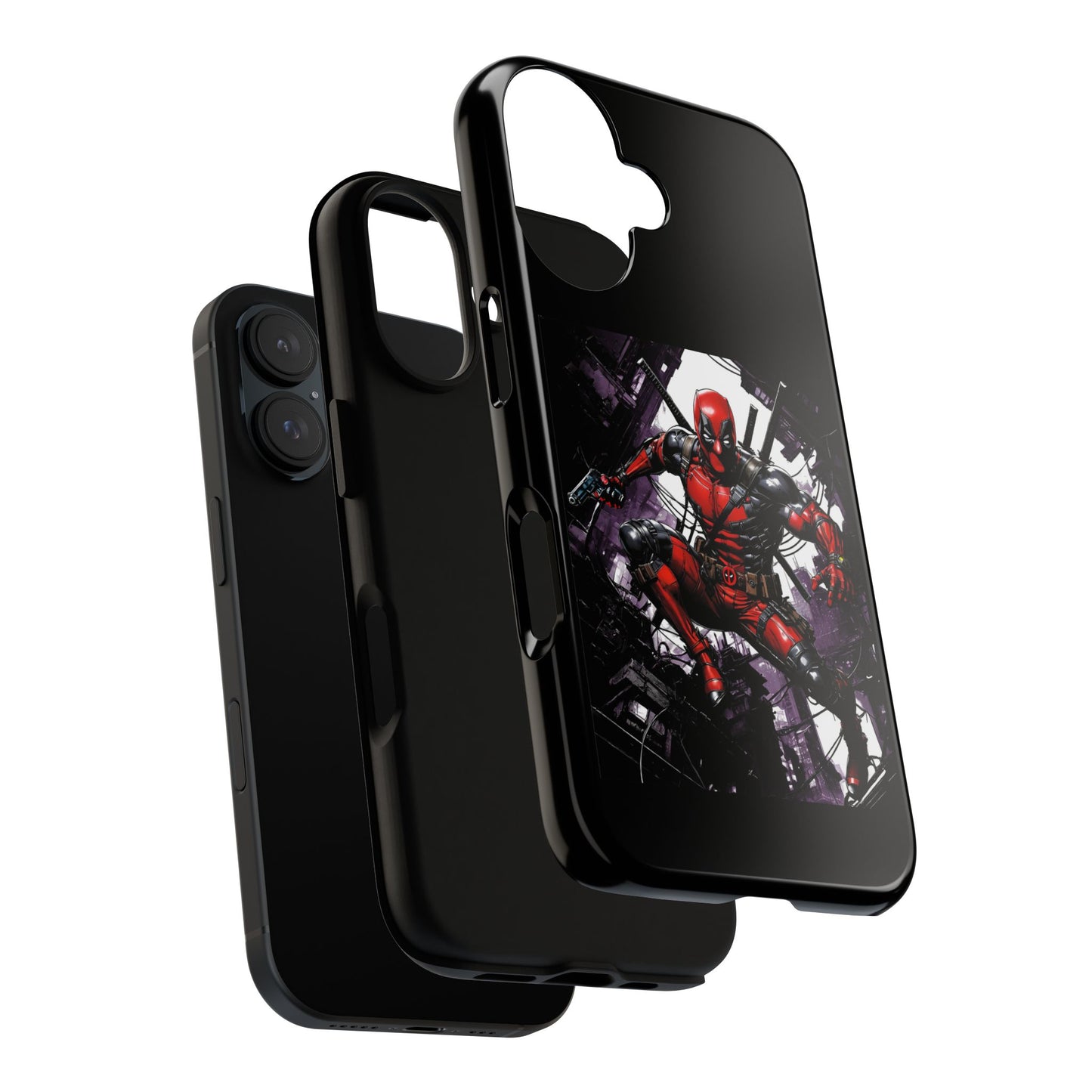 Deadpool Fan Art Tough Cases - Rugged Cell Phone Case, T-Shirt, Sweatshirt, Hoodie - Stylish Hero Accessories, Baller Matching Set, Marvel