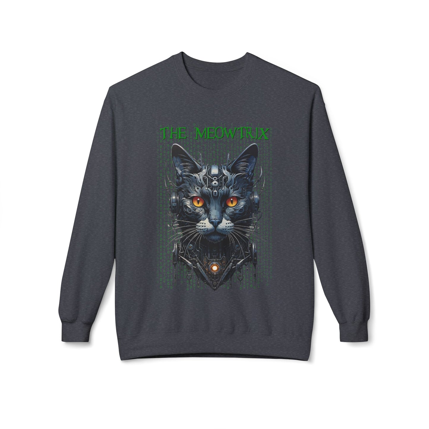 Matrix Cat Parody Sweatshirt, Funny Meowtrix Design, Cat Lover Gift, Movie Parody Shirt, Cool Neo Cat Apparel