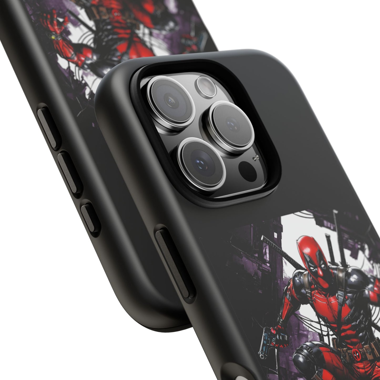 Deadpool Fan Art Tough Cases - Rugged Cell Phone Case, T-Shirt, Sweatshirt, Hoodie - Stylish Hero Accessories, Baller Matching Set, Marvel