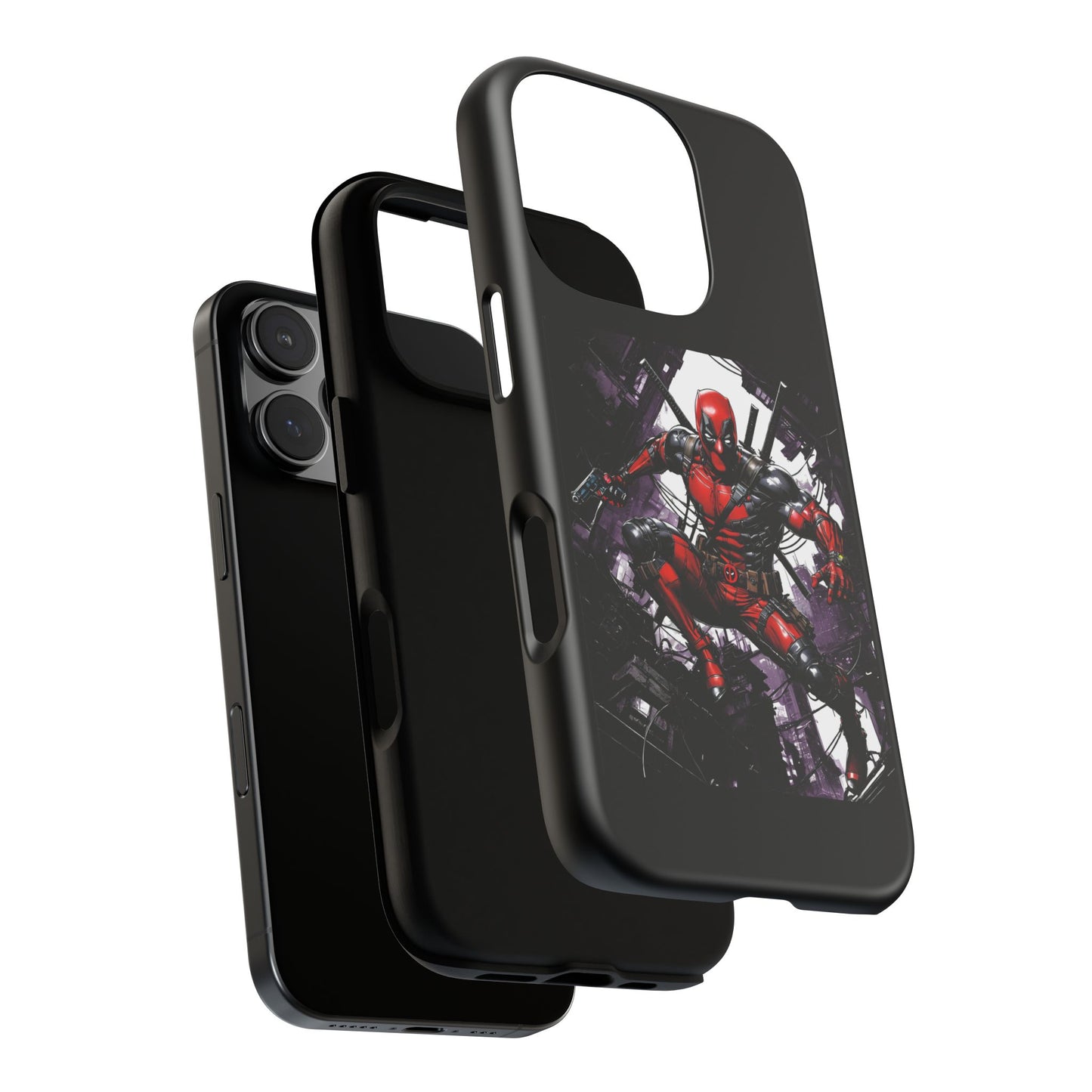Deadpool Fan Art Tough Cases - Rugged Cell Phone Case, T-Shirt, Sweatshirt, Hoodie - Stylish Hero Accessories, Baller Matching Set, Marvel