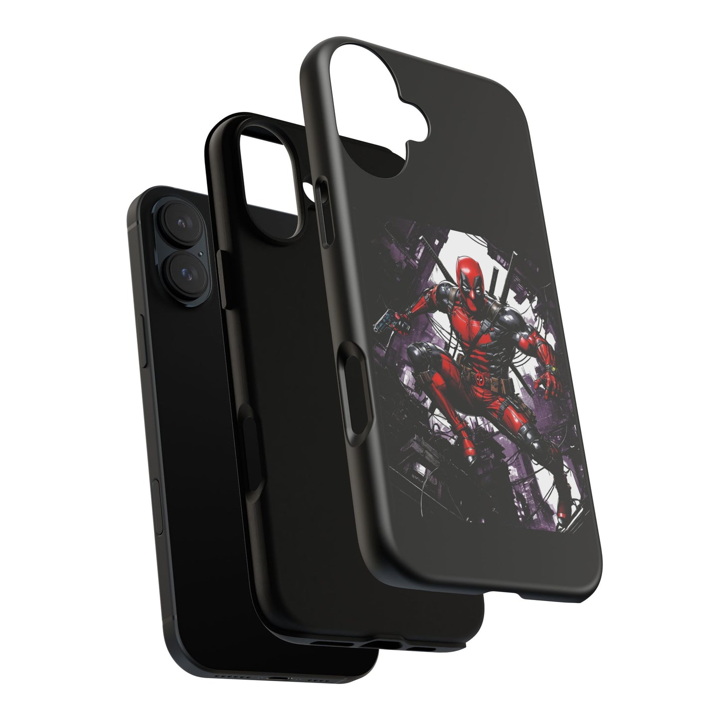 Deadpool Fan Art Tough Cases - Rugged Cell Phone Case, T-Shirt, Sweatshirt, Hoodie - Stylish Hero Accessories, Baller Matching Set, Marvel