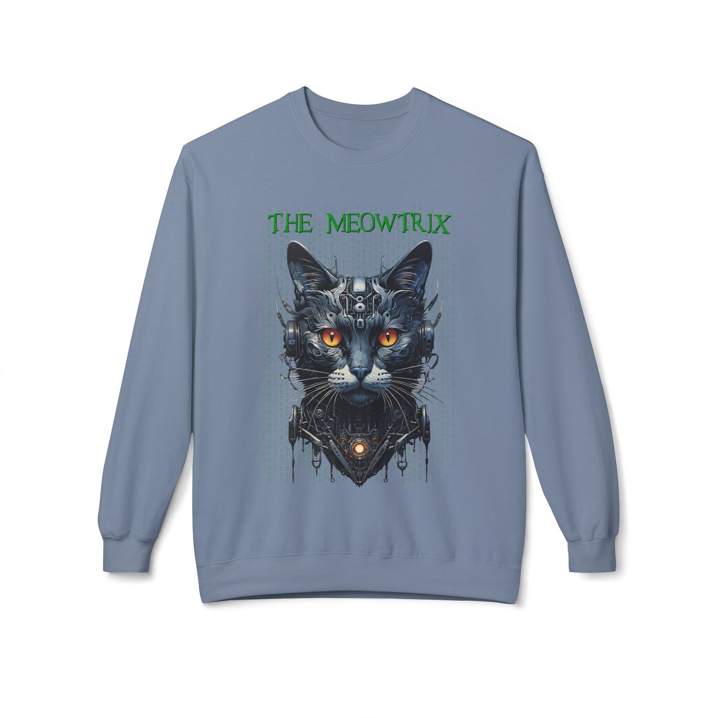 Matrix Cat Parody Sweatshirt, Funny Meowtrix Design, Cat Lover Gift, Movie Parody Shirt, Cool Neo Cat Apparel