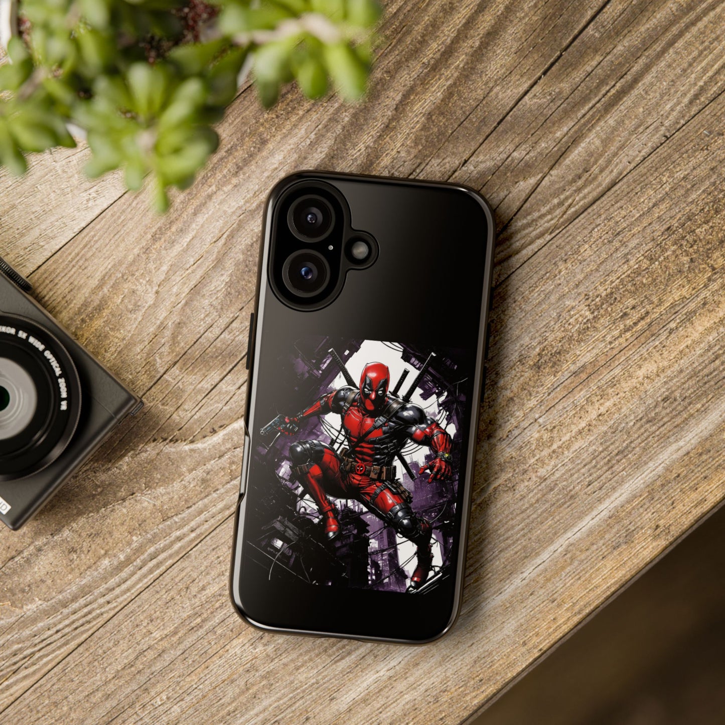 Deadpool Fan Art Tough Cases - Rugged Cell Phone Case, T-Shirt, Sweatshirt, Hoodie - Stylish Hero Accessories, Baller Matching Set, Marvel