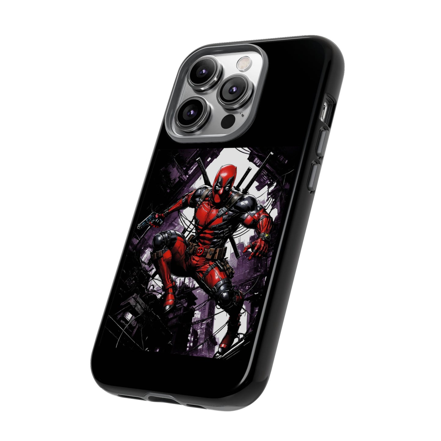 Deadpool Fan Art Tough Cases - Rugged Cell Phone Case, T-Shirt, Sweatshirt, Hoodie - Stylish Hero Accessories, Baller Matching Set, Marvel