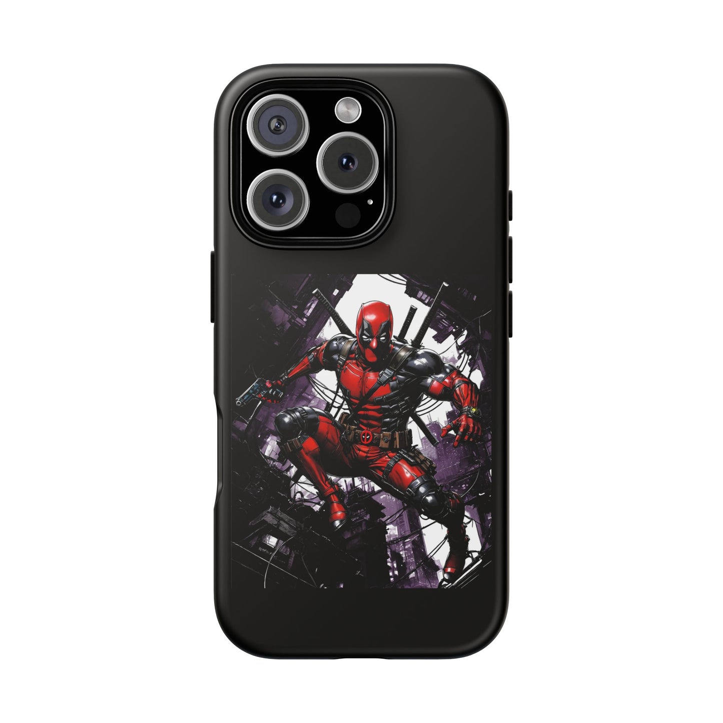 Deadpool Fan Art Tough Cases - Rugged Cell Phone Case, T-Shirt, Sweatshirt, Hoodie - Stylish Hero Accessories, Baller Matching Set, Marvel