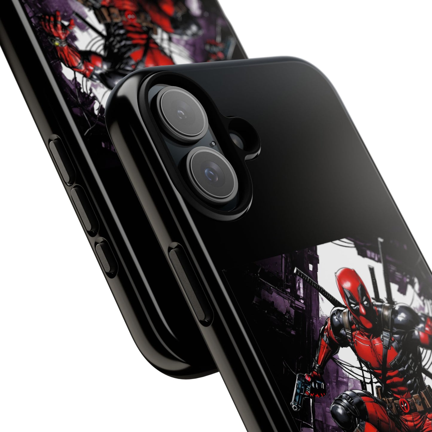 Deadpool Fan Art Tough Cases - Rugged Cell Phone Case, T-Shirt, Sweatshirt, Hoodie - Stylish Hero Accessories, Baller Matching Set, Marvel