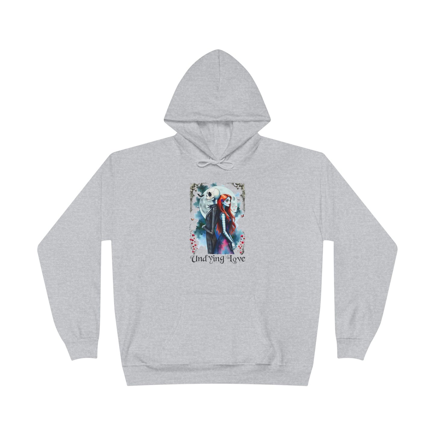 Jack and Sally Undying Love Unisex Pullover Hoodie Sweatshirt, Halloween Hoodie, Christmas Gift, Gothic Love Story, Gothic Romance