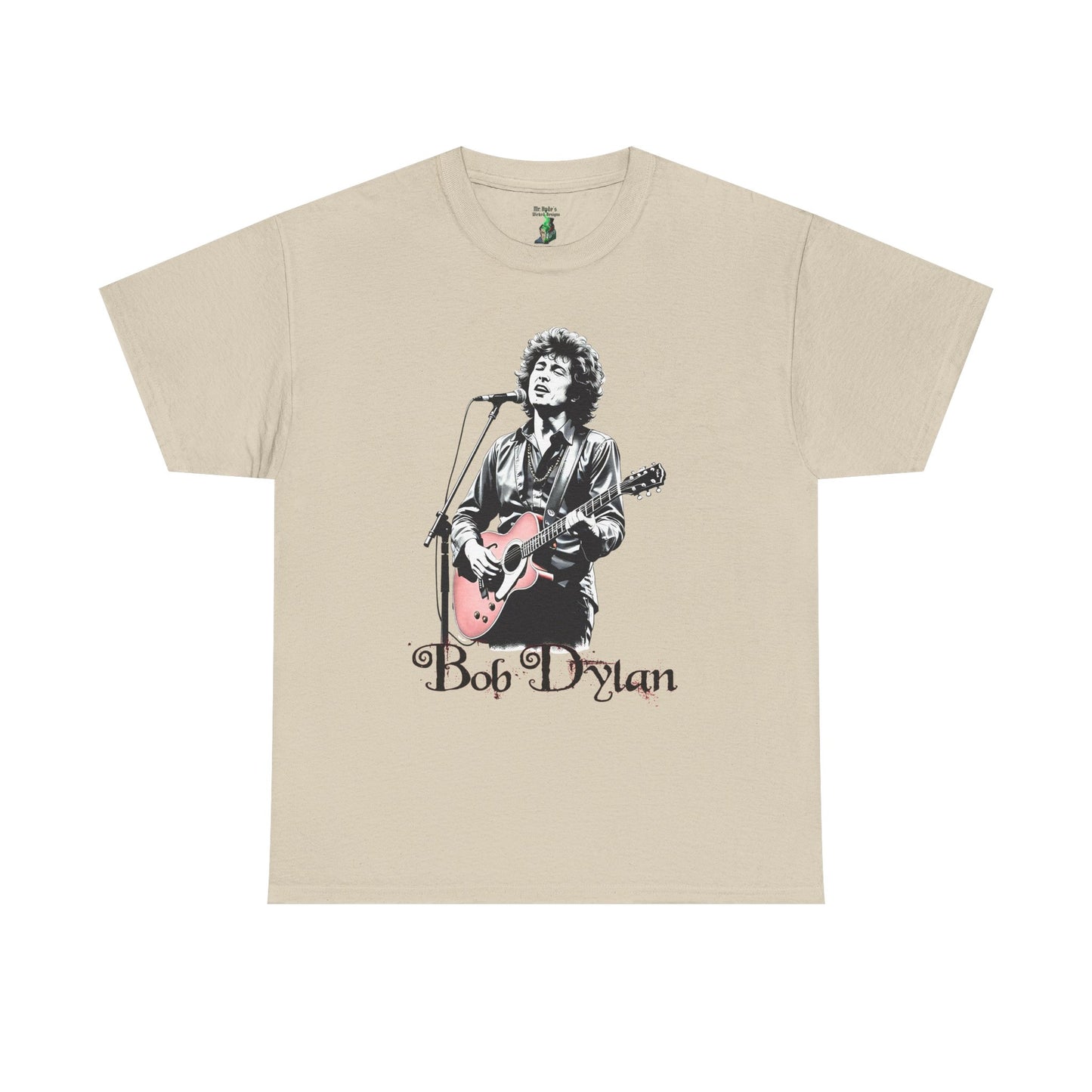 Bob Dylan Unisex Heavy Cotton Tee, Vintage Band Shirt, Music Lover Gift, Concert Apparel, Retro Graphic Tee
