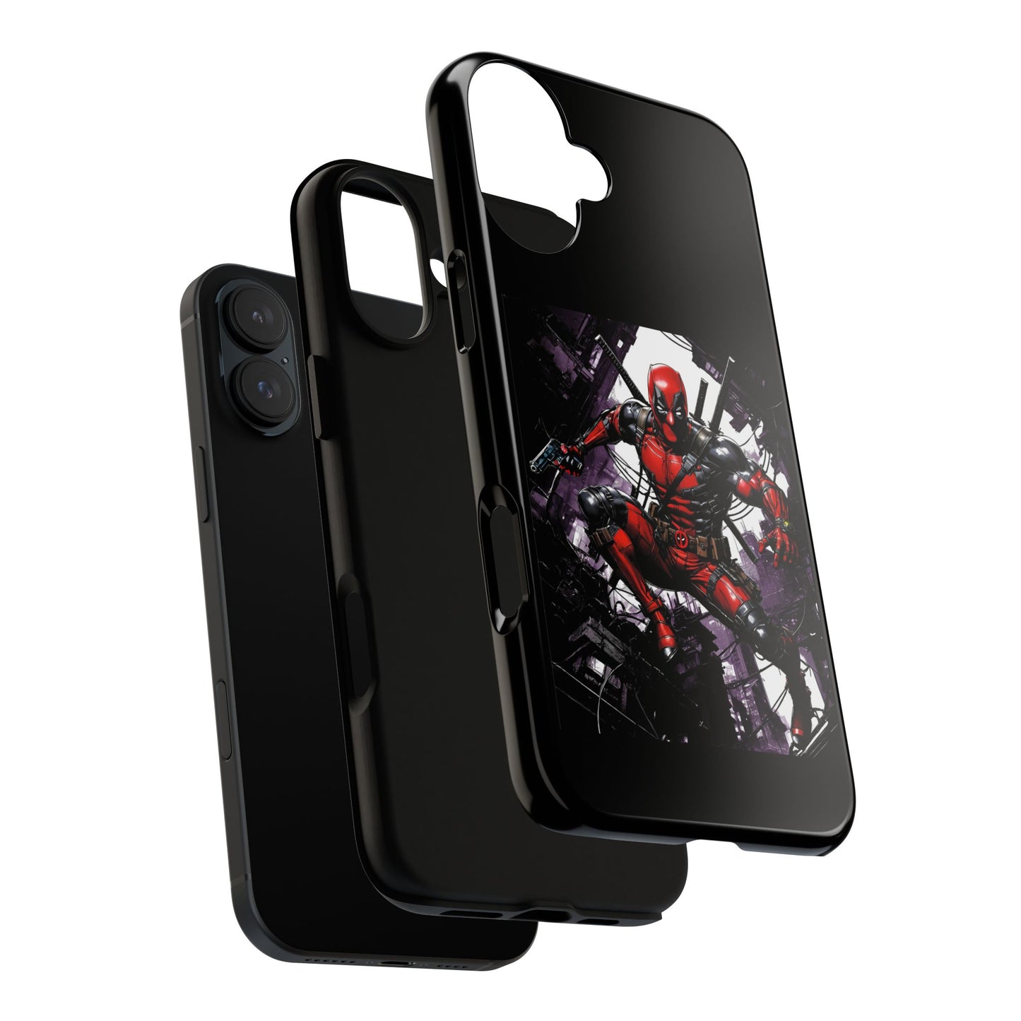 Deadpool Fan Art Tough Cases - Rugged Cell Phone Case, T-Shirt, Sweatshirt, Hoodie - Stylish Hero Accessories, Baller Matching Set, Marvel